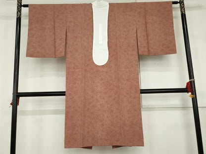 平和屋着物●長襦袢　無双仕立て　鹿の子文　暈し染め　正絹　逸品　AABH3714cs