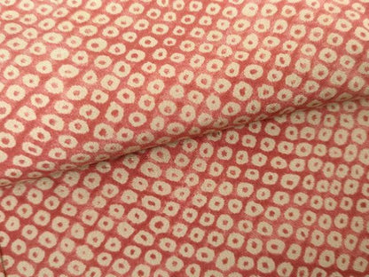 平和屋着物●長襦袢　無双仕立て　鹿の子文　暈し染め　正絹　逸品　AABH3714cs
