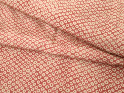 平和屋着物●長襦袢　無双仕立て　鹿の子文　暈し染め　正絹　逸品　AABH3714cs