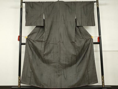 平和屋着物●本場大島紬　染大島　流水文　正絹　逸品　未使用　AABH3716cs