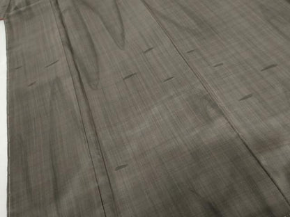 平和屋着物●本場大島紬　染大島　流水文　正絹　逸品　未使用　AABH3716cs