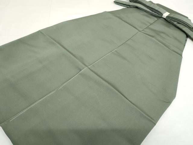 平和屋着物●男性　馬乗り袴　色無地　水浅葱色　正絹　逸品　未使用　AABH3719cs