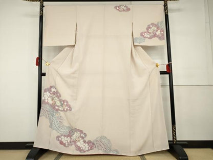 平和屋着物●訪問着　辻が花　絞り　正絹　逸品　AABH3722cs