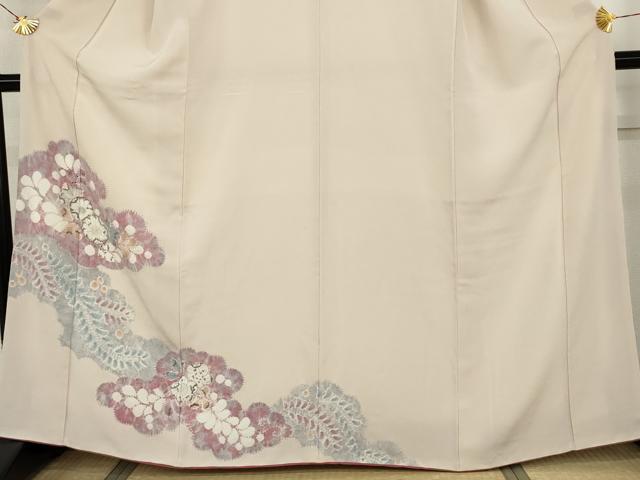 平和屋着物●訪問着　辻が花　絞り　正絹　逸品　AABH3722cs