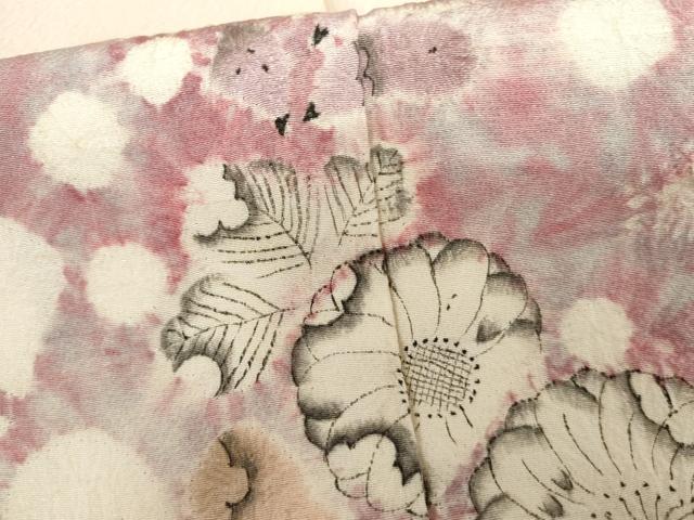 平和屋着物●訪問着　辻が花　絞り　正絹　逸品　AABH3722cs