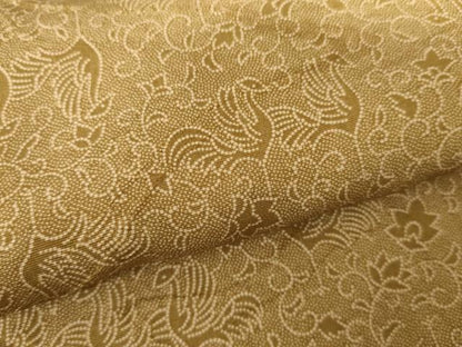 平和屋着物●江戸小紋　鳳凰更紗花唐草文　正絹　逸品　AABH3723cs