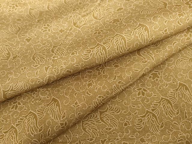 平和屋着物●江戸小紋　鳳凰更紗花唐草文　正絹　逸品　AABH3723cs