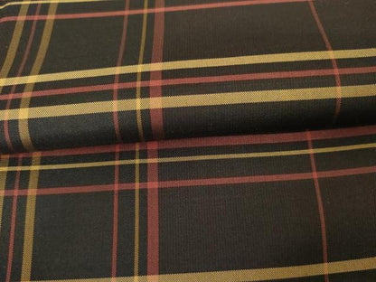 平和屋着物●本場縞大島紬　格子　黒地　正絹　逸品　AABH3726cs
