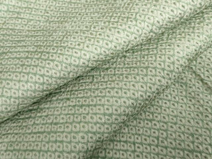 平和屋着物●上質な小紋　総絞り　正絹　逸品　AABH3730cs