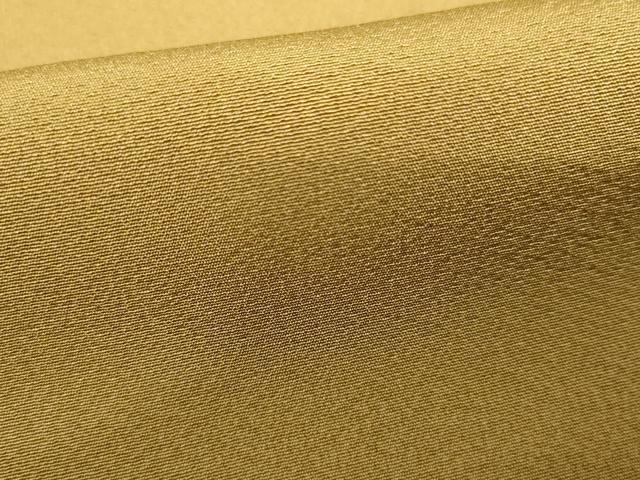 平和屋着物○上質な色無地 黄橡色 正絹 逸品 AABH3731cs
