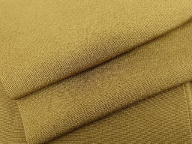 平和屋着物●上質な色無地　黄橡色　正絹　逸品　AABH3731cs 平和屋着物○上質な色無地 黄橡色 正絹 逸品 AABH3731cs