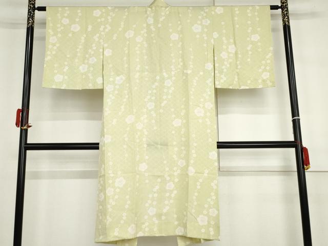 平和屋着物●長襦袢　無双仕立て　枝梅文　正絹　逸品　AABH3739cs