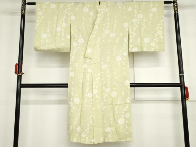 平和屋着物●長襦袢　無双仕立て　枝梅文　正絹　逸品　AABH3739cs
