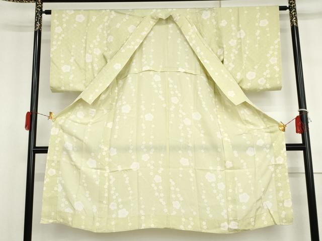 平和屋着物●長襦袢　無双仕立て　枝梅文　正絹　逸品　AABH3739cs