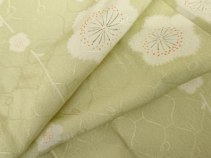 平和屋着物●長襦袢　無双仕立て　枝梅文　正絹　逸品　AABH3739cs