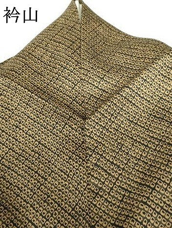 平和屋着物●訪問着　刺繍　鹿の子笹丸文　枝葉シルエット　暈し染め　金彩　金銀糸　正絹　逸品　AABH3742cs