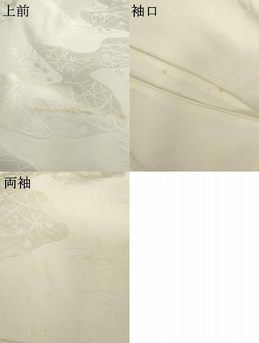 平和屋着物●長襦袢　袷　薄地紋　正絹　逸品　AABH3761cs