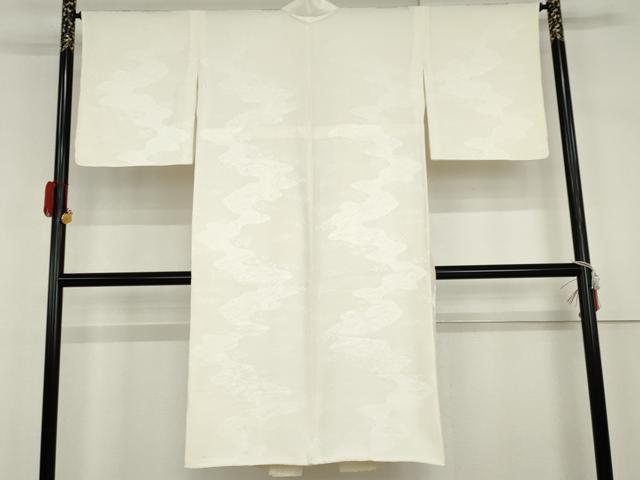 平和屋着物●長襦袢　袷　薄地紋　正絹　逸品　AABH3761cs