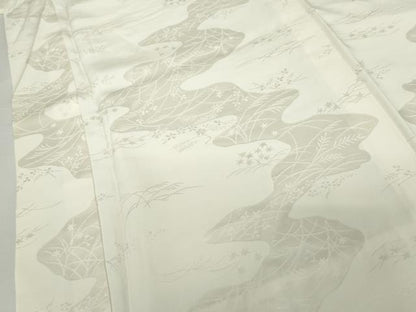 平和屋着物●長襦袢　袷　薄地紋　正絹　逸品　AABH3761cs