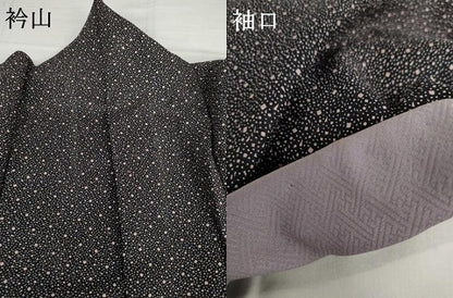 平和屋着物●上質な小紋　散らし文様　正絹　逸品　AABH3773cs
