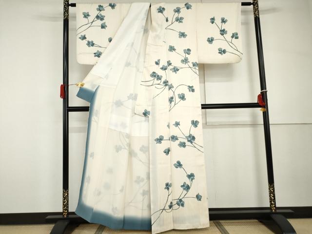 平和屋着物＃羽織　ろうけつ染め　枝花文　正絹　逸品　CABF1317in 平和屋着物○上質な紬 ろうけつ染め 更紗花文 正絹 逸品 AAAY0103zg