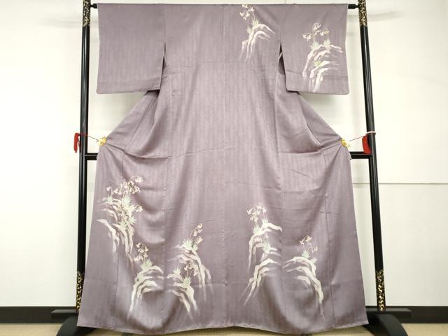 平和屋着物●訪問着　ろうけつ染め　枝花文　金彩　正絹　逸品　AABH3781cs 平和屋着物○訪問着 ろうけつ染め 枝花文 金彩 正絹 逸品 AABH3781cs