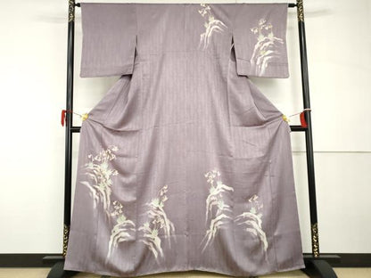 平和屋着物●訪問着　ろうけつ染め　枝花文　金彩　正絹　逸品　AABH3781cs
