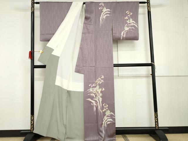 平和屋着物○訪問着 ろうけつ染め 枝花文 金彩 正絹 逸品 AABH3781cs