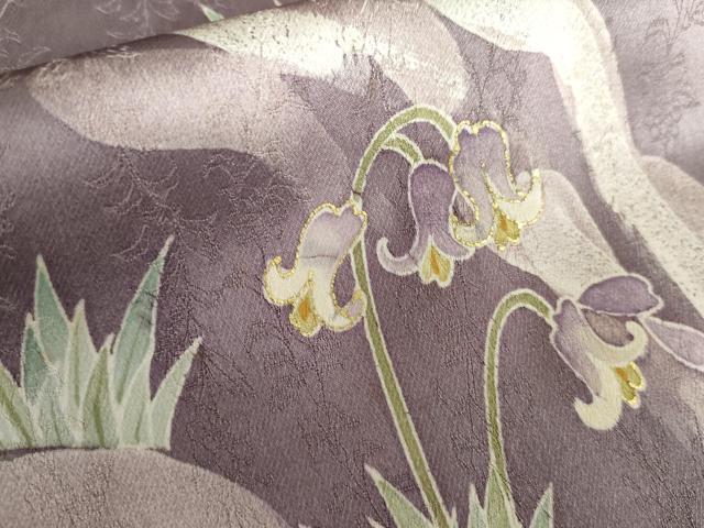 平和屋着物○訪問着 ろうけつ染め 枝花文 金彩 正絹 逸品 AABH3781cs