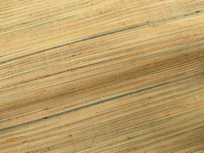 平和屋着物●上質な紬　変わり横段文　正絹　逸品　AABH3788cs