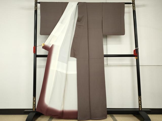 平和屋着物○上質な小紋 霞文 正絹 逸品 AABH3792cs