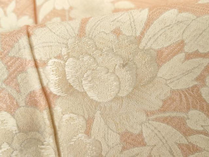 平和屋着物●訪問着　刺繍　花車飾花文　正絹　逸品　AABH3793cs