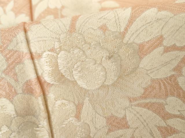 平和屋着物●訪問着　刺繍　花車飾花文　正絹　逸品　AABH3793cs
