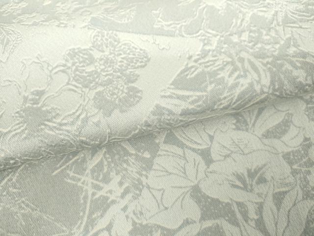 平和屋着物●上質な小紋　レリーフ染め　切嵌草花文　暈し染め　正絹　逸品　AABH3796cs