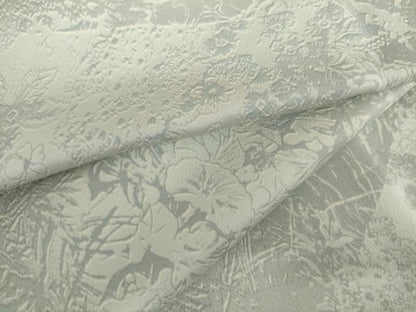 平和屋着物●上質な小紋　レリーフ染め　切嵌草花文　暈し染め　正絹　逸品　AABH3796cs