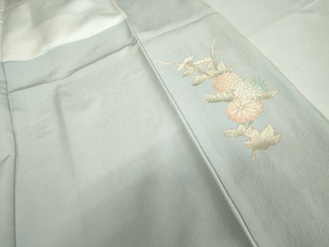 平和屋着物●訪問着　絞り　鴛鴦草花文　暈し染め　金彩　正絹　逸品　AABH3800cs