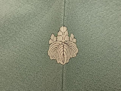 平和屋着物●本草木染作家　瑞鳳　色無地　深川鼠色　正絹　逸品　AABH3805ph