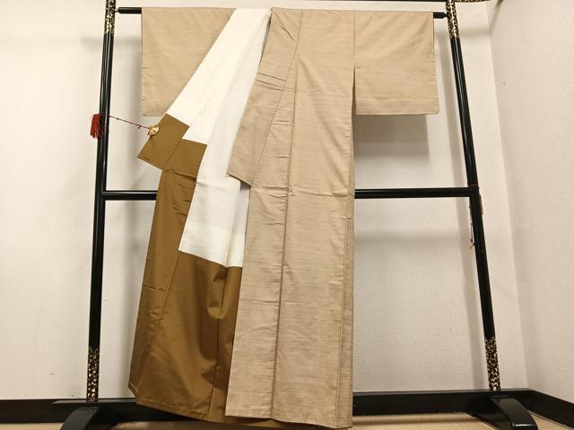 平和屋着物●都喜ヱ門　本場大島紬　一元絣　師　藤絹織物謹製　証紙付き　正絹　逸品　AABH3806ph
