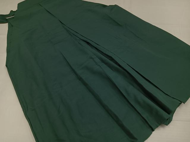 平和屋着物●男性　馬乗り袴　紬地　色無地　革色　正絹　逸品　AABH3821ph