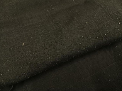 平和屋着物●男性　馬乗り袴　紬地　色無地　赤墨色　正絹　逸品　AABH3823ph