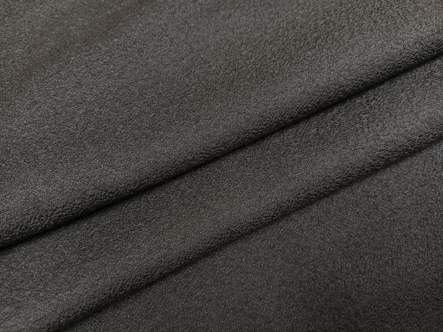 平和屋着物●男性　お召　墨色　正絹　逸品　AABH3824ph