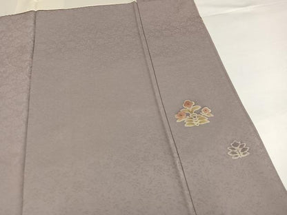 平和屋着物●訪問着　向い鳥葡萄花唐草文　暈し染め　金彩　正絹　逸品　AABH3825ph