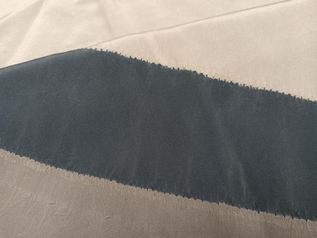 平和屋着物●男性　長襦袢　袷　幾何学文様　正絹　逸品　AABH3826ph