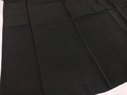 平和屋着物●男性　黒紋付・羽織セット　正絹　逸品　AABH3829ph