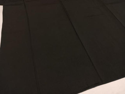 平和屋着物●男性　黒紋付・羽織セット　正絹　逸品　AABH3830ph