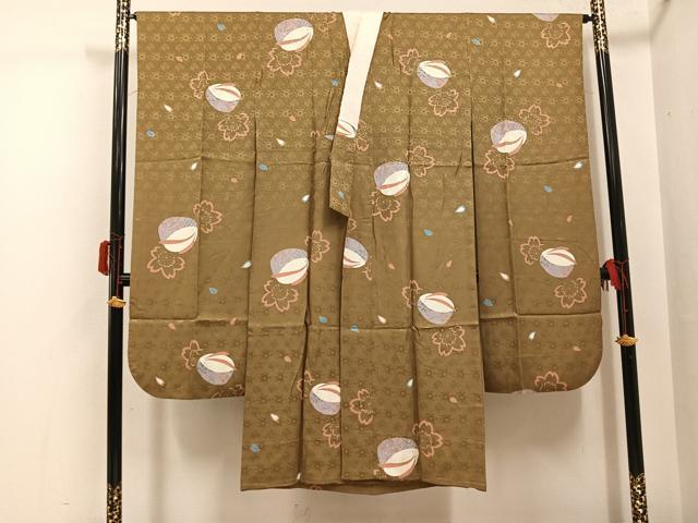 平和屋着物●振袖用長襦袢　草履　花　やまと金ラベル　正絹　逸品　AABH3831ph