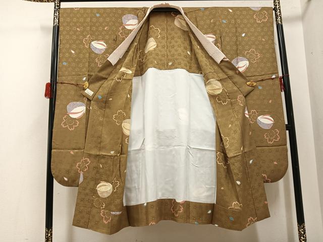 平和屋着物●振袖用長襦袢　草履　花　やまと金ラベル　正絹　逸品　AABH3831ph