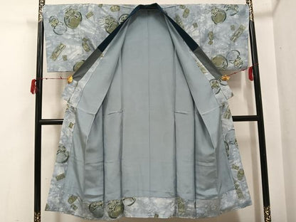 平和屋着物●男性　長襦袢　袷　達磨　ダルマ　正絹　逸品　AABH3833ph