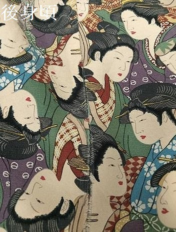 平和屋着物●岡重　百美人　長襦袢　無双仕立て　正絹　逸品　AABH3874ph