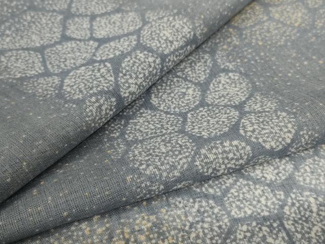 平和屋着物＊夏物 小紋 紗 石畳文 洗える着物 AABH3894jd